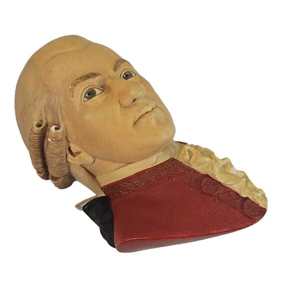 1991 Bossons England Mozart Wall Head Hand-Painted Plaster Bust Music Studio Art - Picture 2 of 7